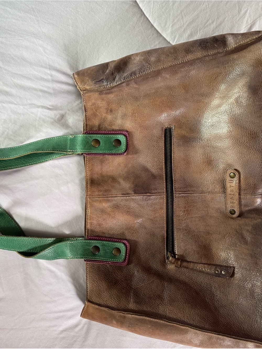 BED|STU Arlington Leather Tote - CUSTOM MADE - Picture 2 of 5